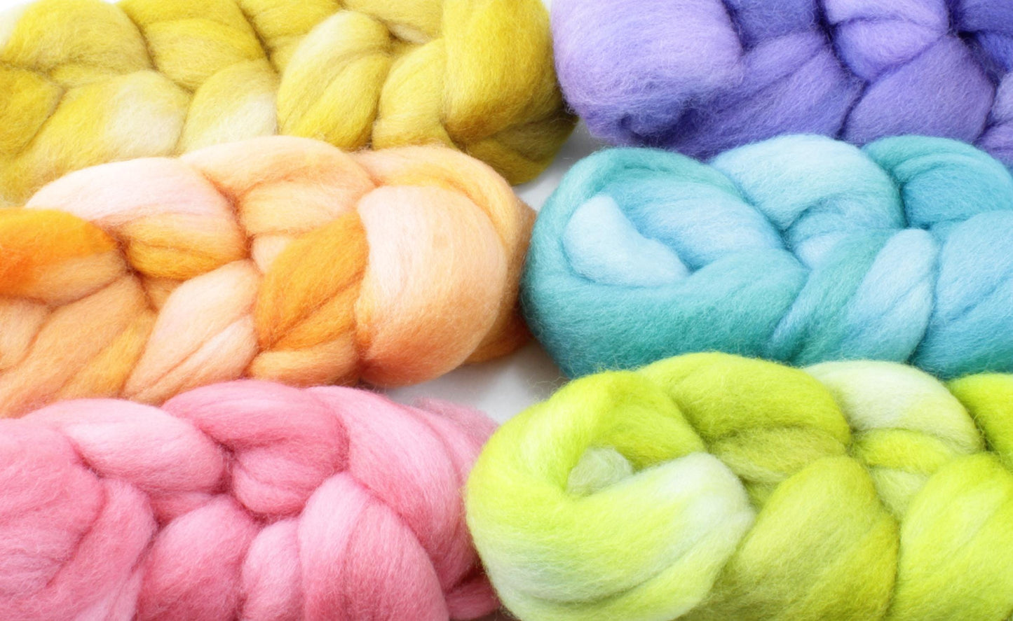 6oz Falkland Combed Top Set - Pastels