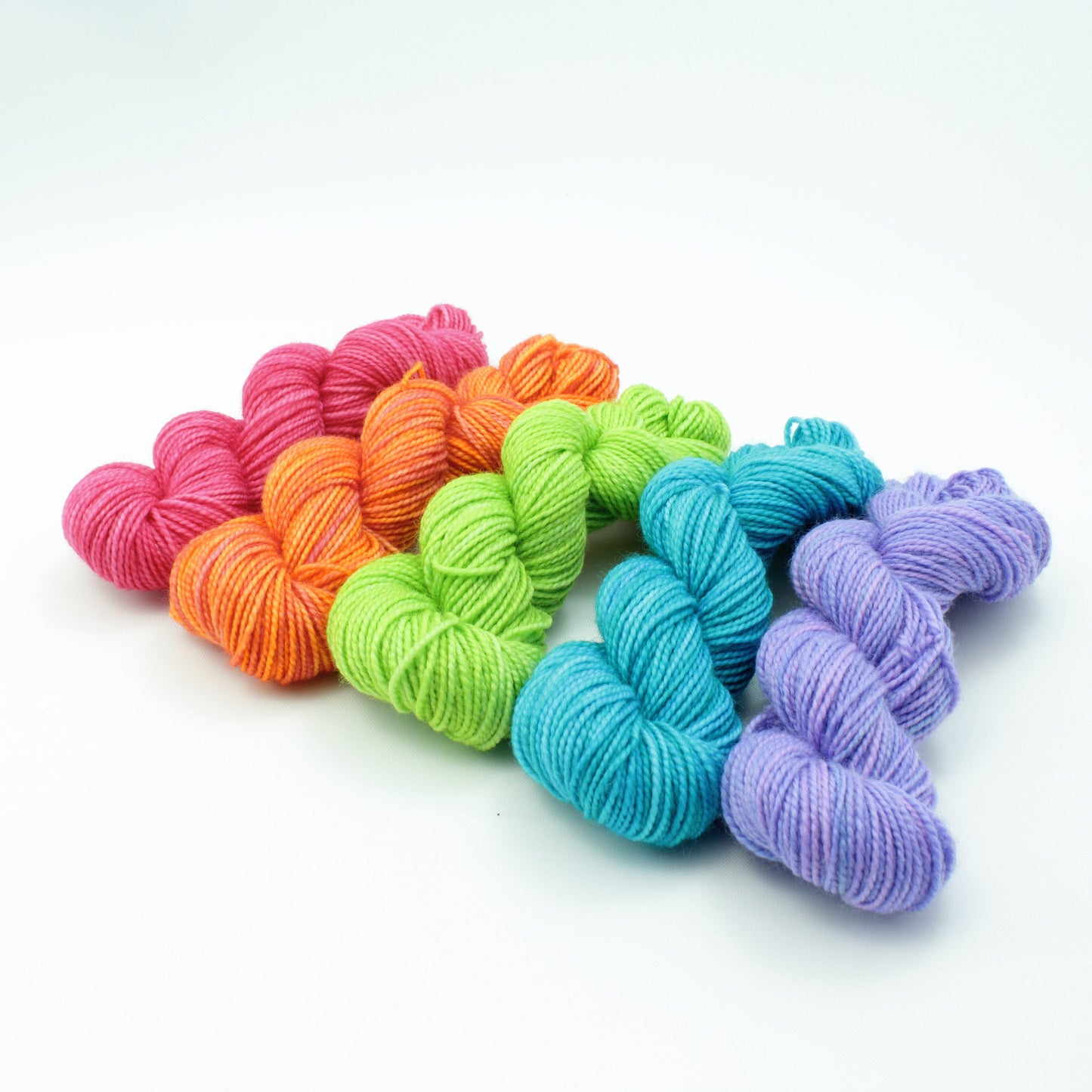Colorwork Set - Jest SW Merino/Nylon Sock - Neon - Choose Your Yardage