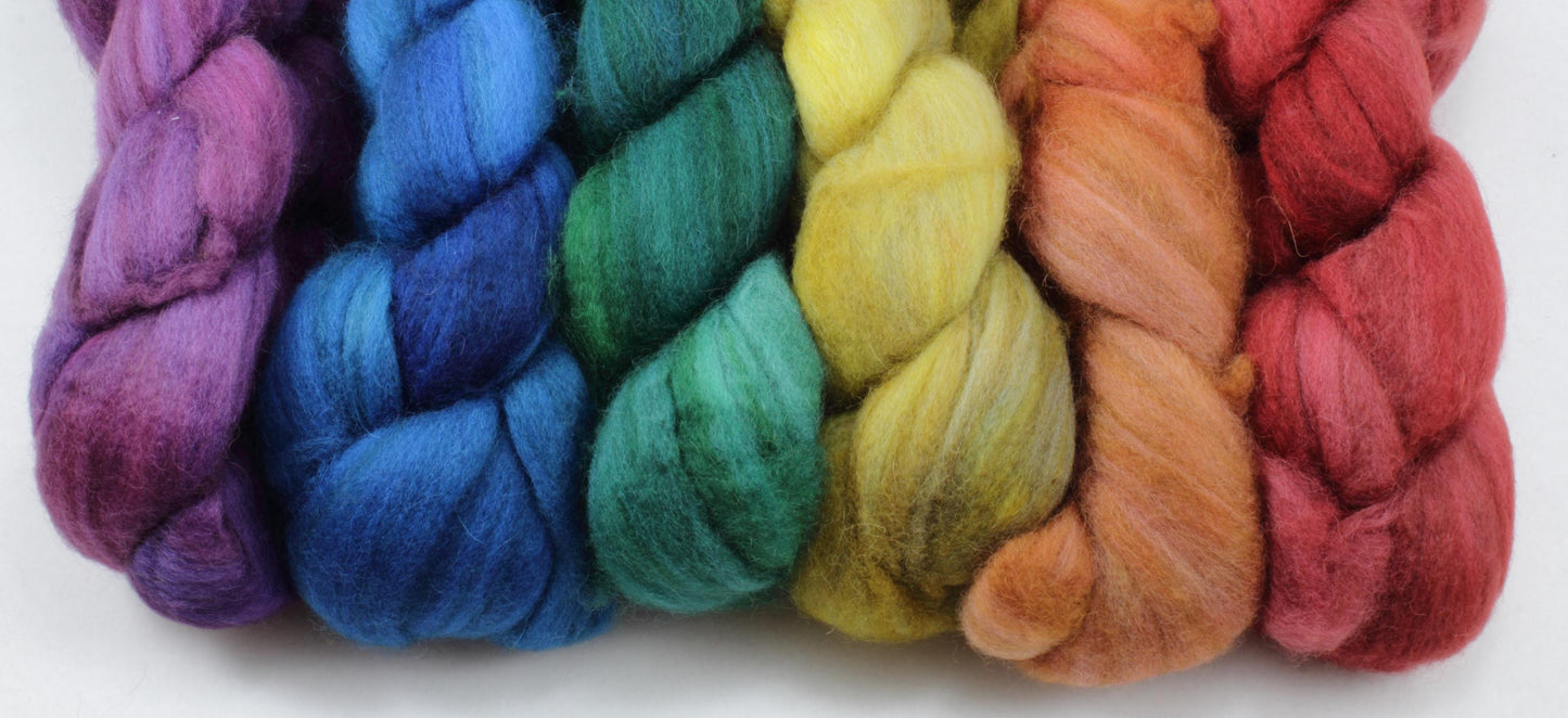 6oz Baby Camel Combed Top Set - Dark Rainbow