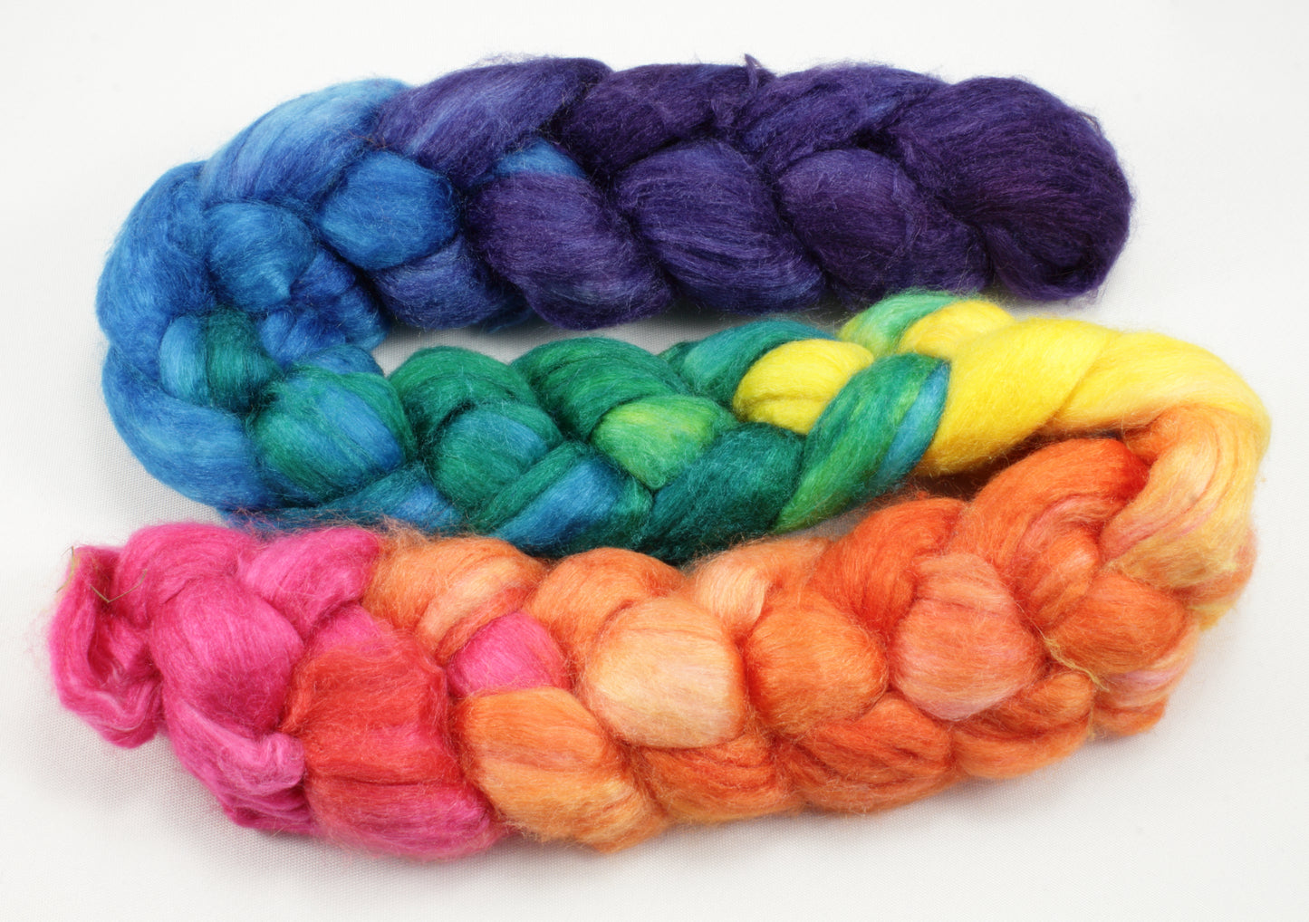 4oz SW Merino/Silk Combed Top - Loud and Proud