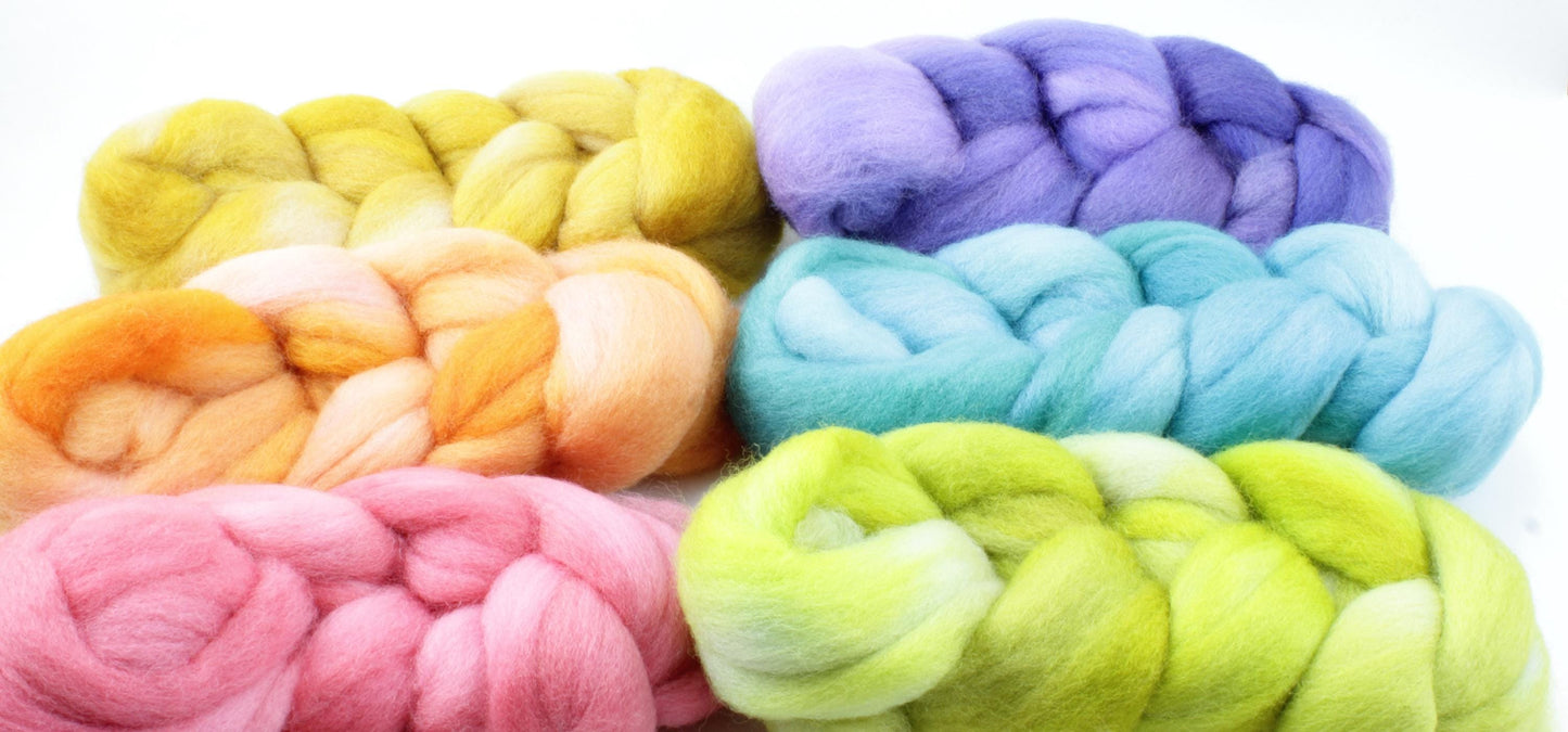 6oz Falkland Combed Top Set - Pastels