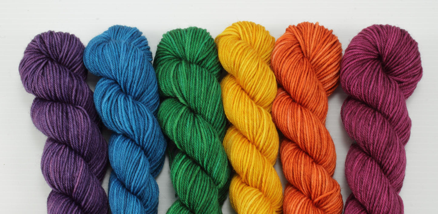 NEW - Colorwork Set - 552yd - Boundless Sock - Dark Rainbow