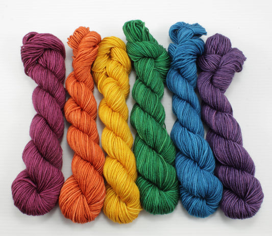 NEW - Colorwork Set - 552yd - Boundless Sock - Dark Rainbow