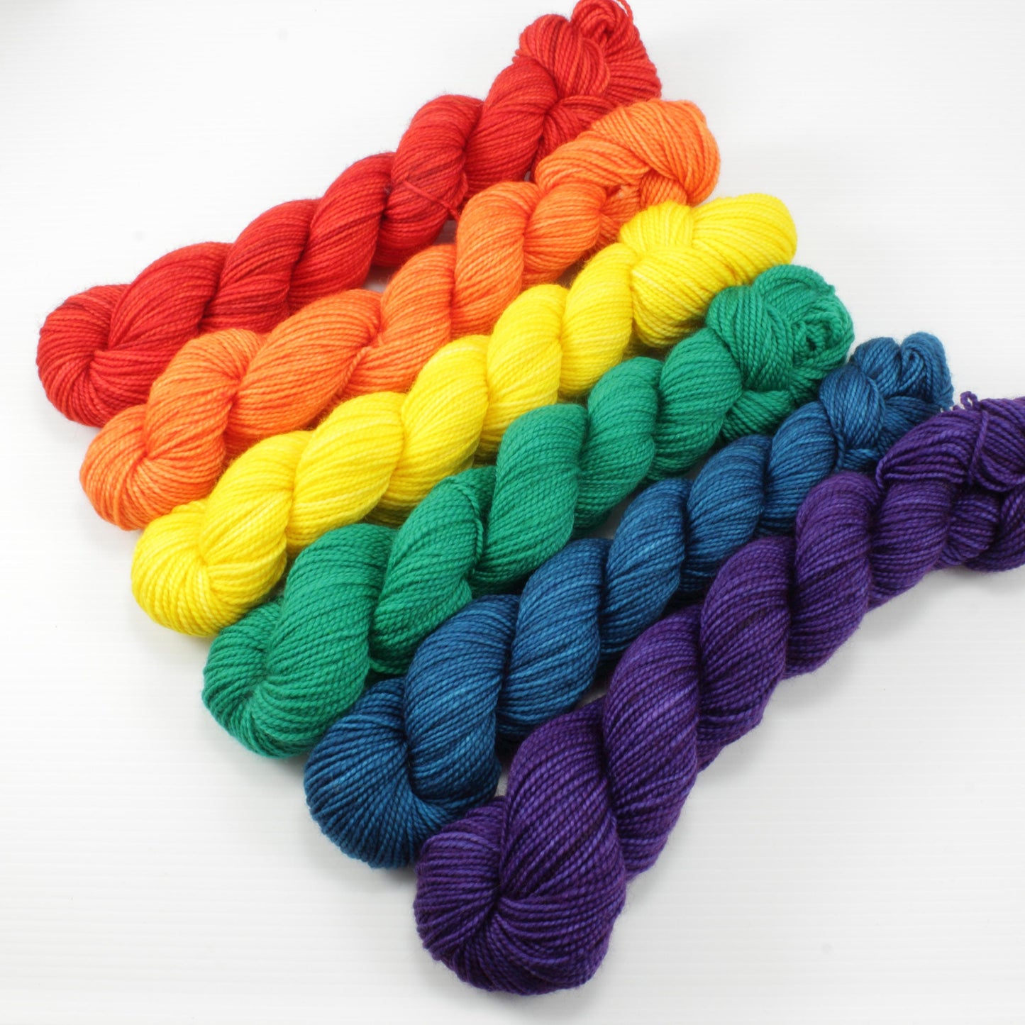Colorwork Set - Jest Sock - Primary Rainbow - Choose Your Yardage