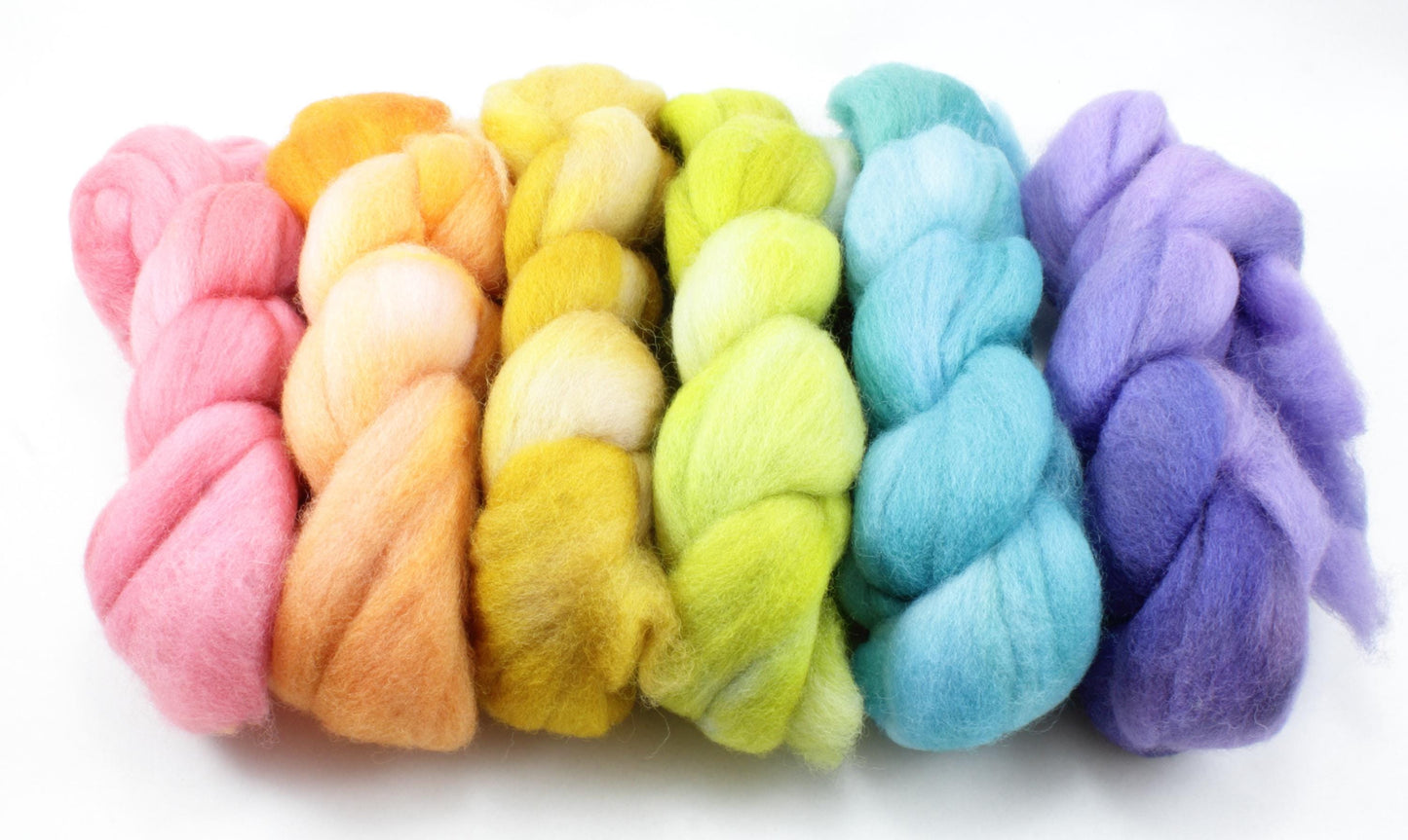 6oz Falkland Combed Top Set - Pastels