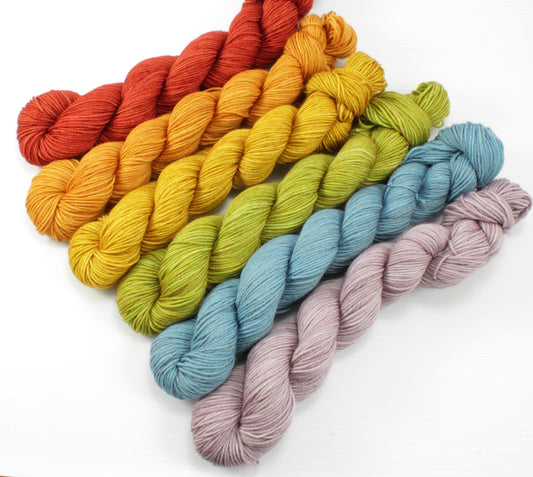 NEW - Colorwork Set - 918yd - Boundless SW Merino/Nylon Sock - Fall Faves