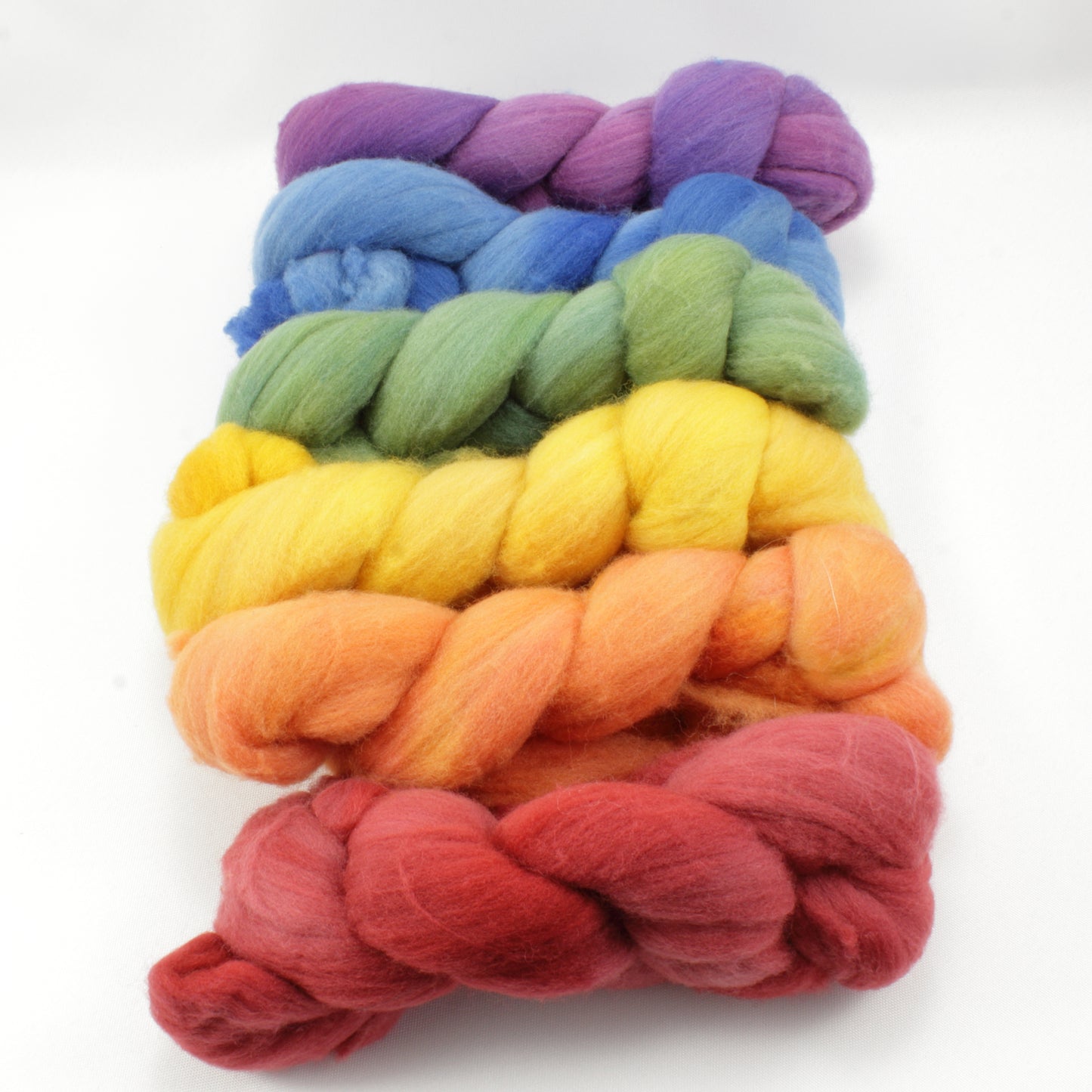 6oz American Rambouillet Combed Top Set - Dark Rainbow