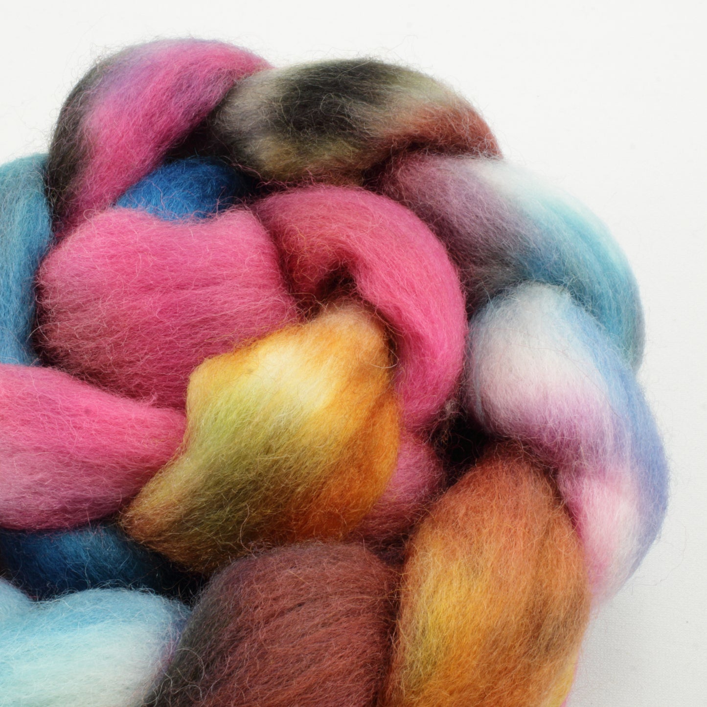 4oz Cheviot Combed Top - Hashbrown No Filter