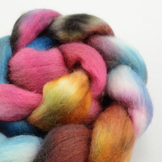 4oz Cheviot Combed Top - Hashbrown No Filter