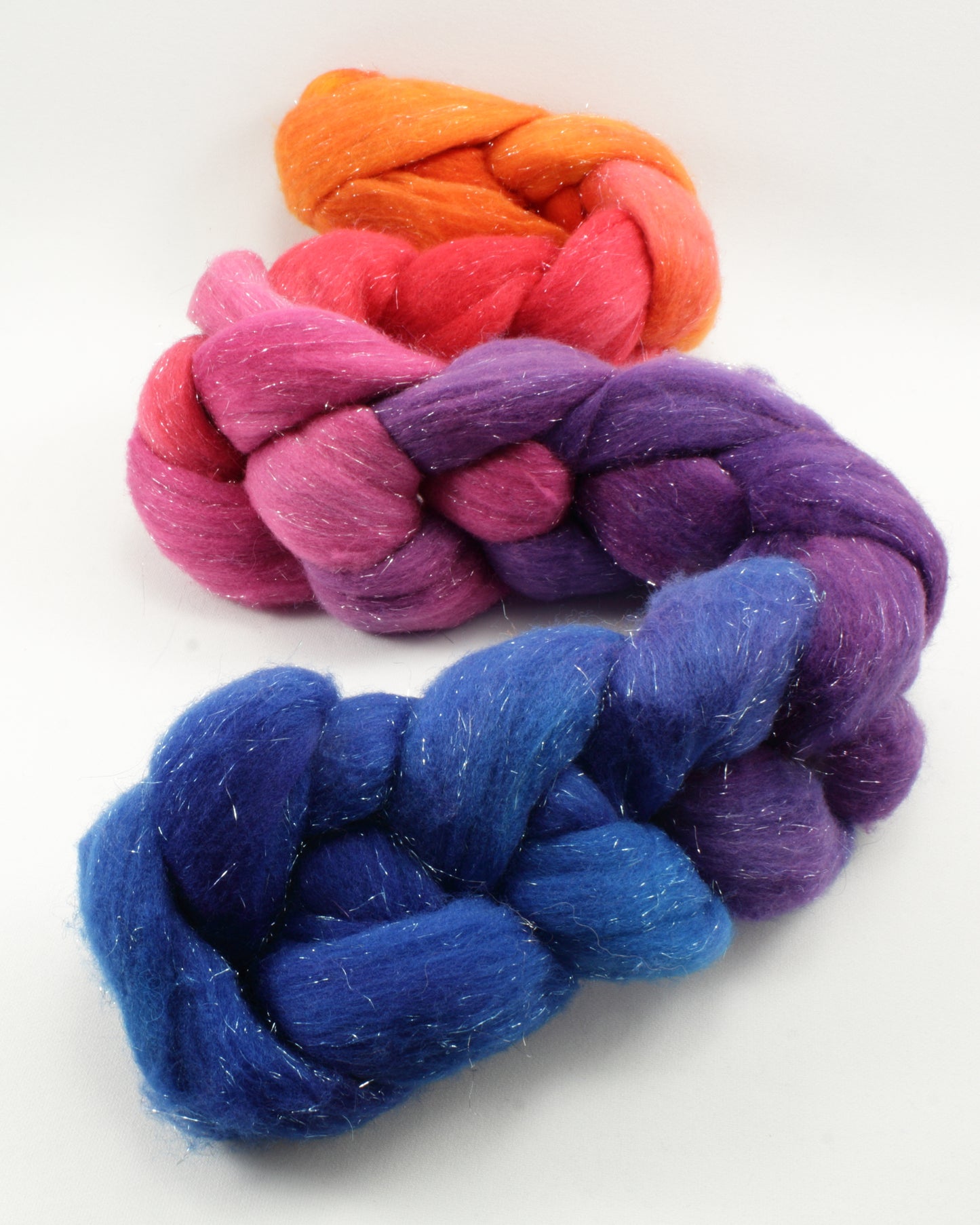 NEW - 4oz US Merino and Stellina Combed Top - Gradients