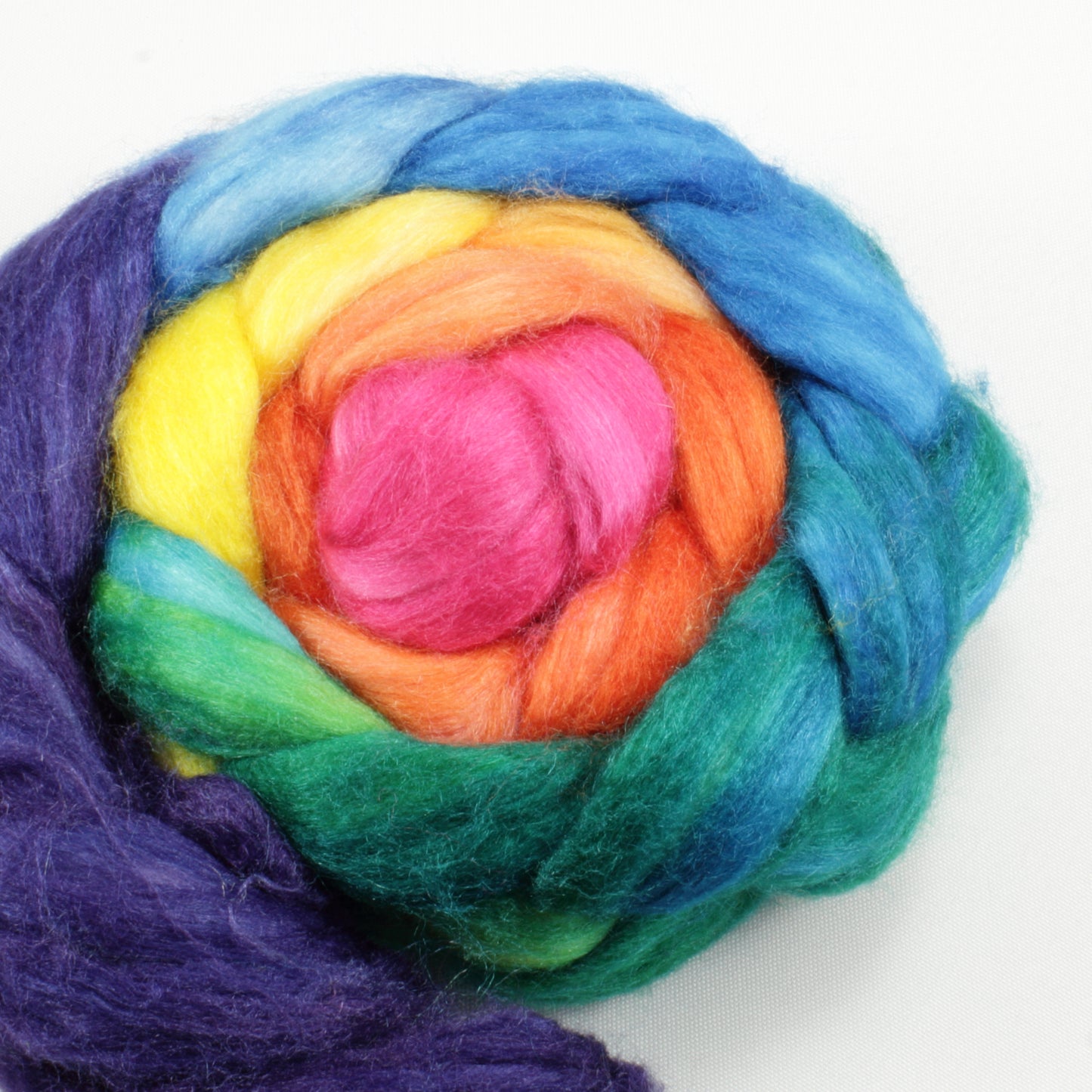 4oz SW Merino/Silk Combed Top - Loud and Proud