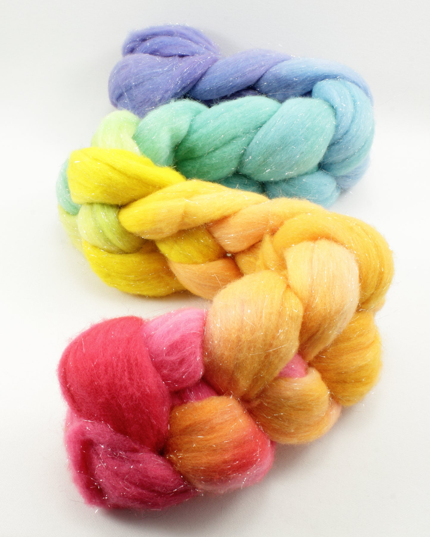 NEW - 4oz US Merino and Stellina Combed Top - Gradients