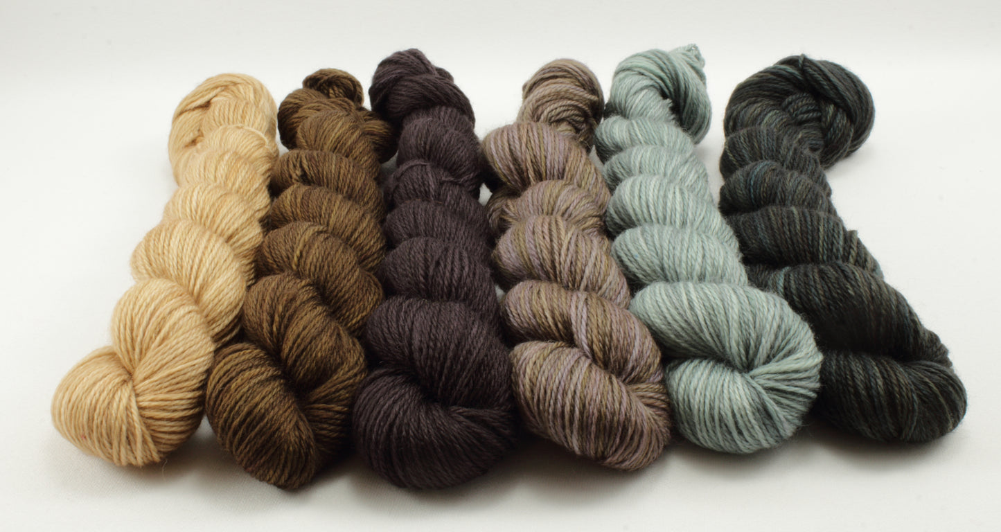 NEW - Colorwork Set - 978yd - Yuuka Fingering - Neutrals