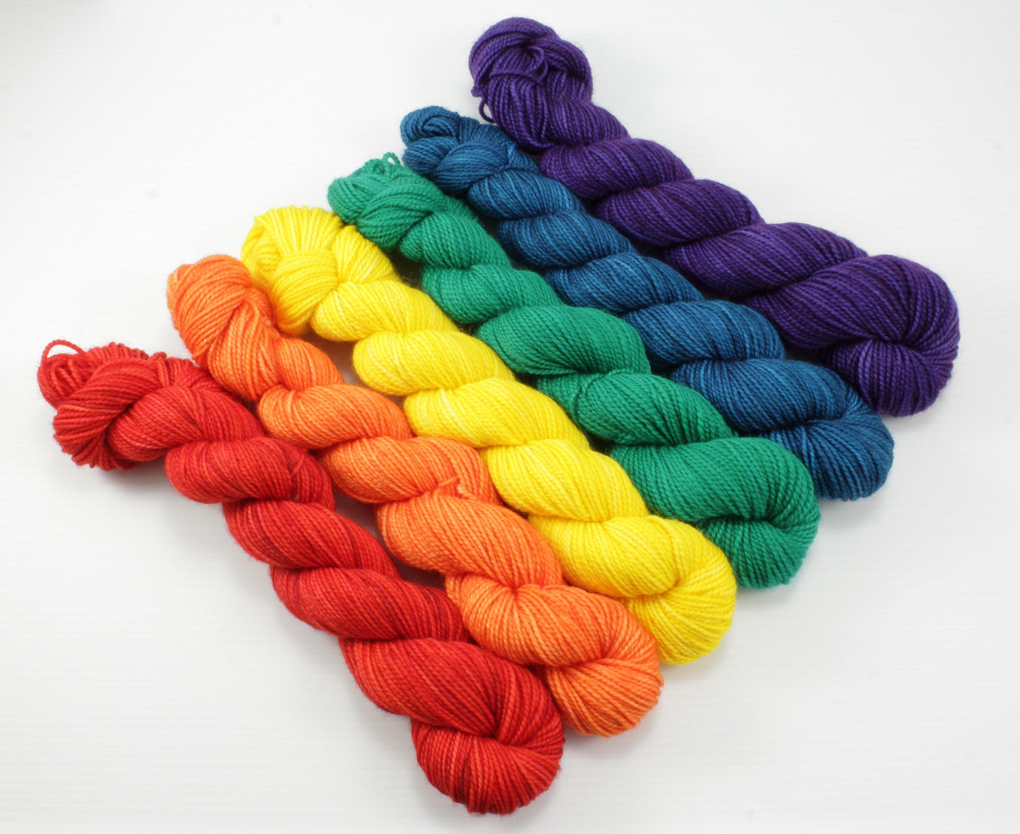 Colorwork Set - Jest Sock - Primary Rainbow - Choose Your Yardage