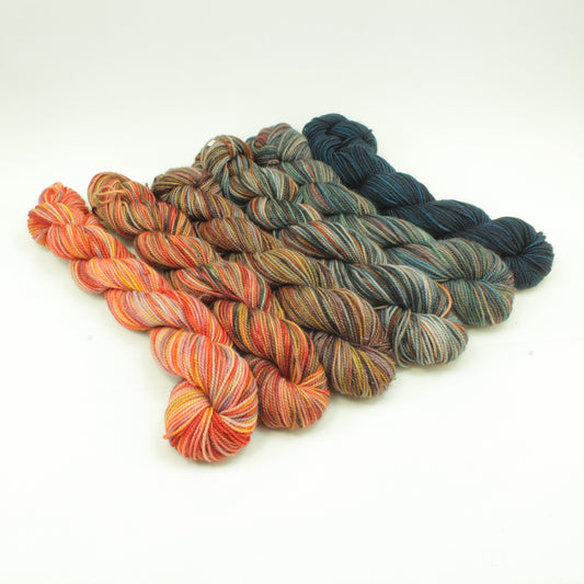 Fade Set - Jest Sock - 190g/795yd - You Can't Distract Death with Fried Pickle Chips