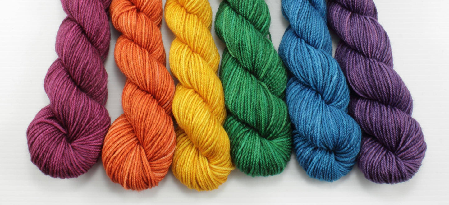 NEW - Colorwork Set - 552yd - Boundless Sock - Dark Rainbow