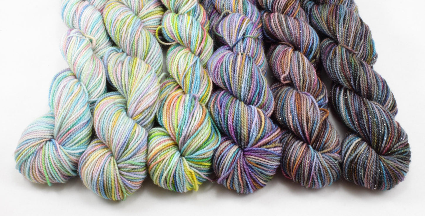 NEW - Fade Set - Jest Sparkle Sock - 198g/858yd - Stranger Danger Ranger