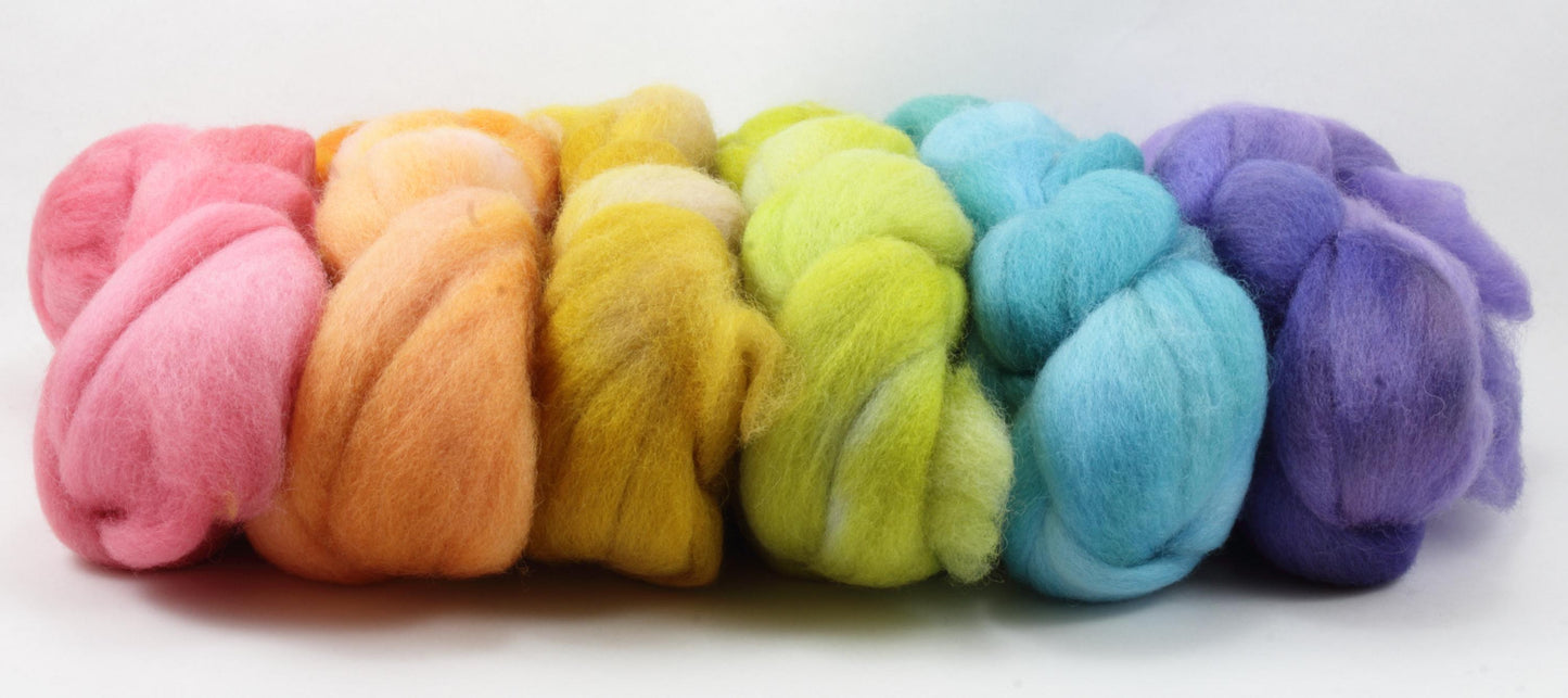 6oz Falkland Combed Top Set - Pastels